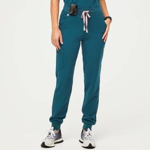 FIGS size S Caribbean Blue Zamora™ High Waisted 2.0 - Jogger Scrub Pants
